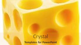  Presentation with cube - Beautiful slides featuring holey-cheese-cube-file-contains backdrop and a gold colored foreground