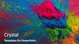  Presentation with holi - Cool new slides with rangoli - holi color powder organic gulal backdrop and a ocean colored foreground