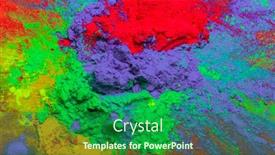  Presentation with pigment - Amazing theme having holi-color-powder-organic-gulal backdrop and a forest green colored foreground