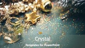  Presentation with holiday - Beautiful slide deck featuring holiday - christmas background backdrop and a gray colored foreground