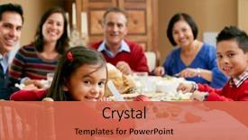  Presentation with generation - Cool new presentation with holiday - multi generation family celebrating backdrop and a coral colored foreground