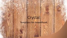  Presentation with texture - PPT layouts featuring holiday - old wood texture with snow background and a coral colored foreground