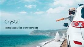  Presentation with child teen - Beautiful PPT layouts featuring holiday - rear view of pre teen backdrop and a light blue colored foreground