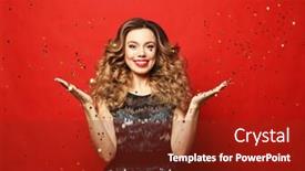  Presentation with party time - Presentation design enhanced with holiday-and-party-concept-beautiful background and a tawny brown colored foreground