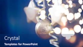  Presentation with golden light - Slides with holiday-background-with-golden-christmas background and a navy blue colored foreground