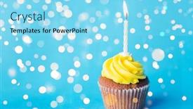  Presentation with party lights - Amazing slide set having holiday-celebration-greeting-and-party backdrop and a arctic colored foreground