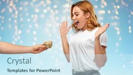  Presentation with blue lights - Amazing slide deck having holiday-christmas-and-valentine-s backdrop and a cool aqua colored foreground