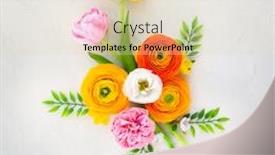  Presentation with pastel - Theme enhanced with holiday-concept-with-spring-flowers background and a lemonade colored foreground