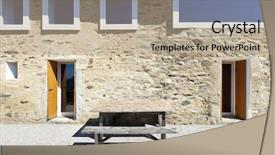  Presentation with facade - Beautiful theme featuring old doors bench - holiday home in the mountains backdrop and a coral colored foreground