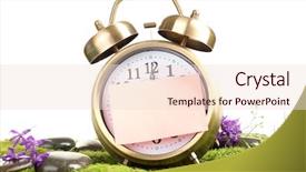  Presentation with moss - Cool new presentation theme with holiday hours sign - summertime old clock on moss backdrop and a lemonade colored foreground