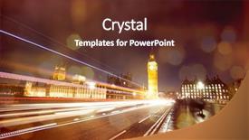  Presentation with kittens christmas holiday red christmas - Cool new PPT theme with holiday in london - christmas lights backdrop and a  colored foreground