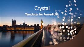  Presentation with christmas lights - Cool new slide set with holiday in london - christmas lights backdrop and a  colored foreground