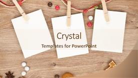  Presentation with christmas frames - PPT theme with xmas card - blank christmas photo frames background and a lemonade colored foreground