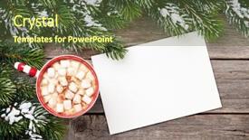  Presentation with christmas chocolate - Presentation theme featuring  background and a  colored foreground