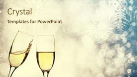  Presentation with fireworks on chinese new year - PPT layouts with fireworks and holiday lights - new background and a cream colored foreground