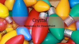  Presentation with blue orange white - Amazing slide set having holiday lights on white 1950 backdrop and a red colored foreground