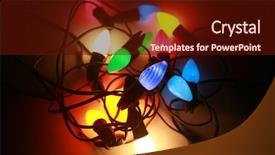  Presentation with orange 1950s - Slides featuring holiday lights on white 1950 background and a wine colored foreground