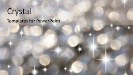  Presentation with focus - Audience pleasing PPT theme consisting of holiday lights out of focus backdrop and a soft green colored foreground
