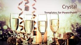  Presentation with party lights - Cool new PPT layouts with holiday lights ready for new backdrop and a lemonade colored foreground