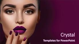  Presentation with perfect - Presentation design having holiday make-up deep violet background and a wine colored foreground