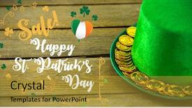  Presentation with 3d printing print concept metallic - Audience pleasing presentation theme consisting of holiday magic money - print against st patricks day backdrop and a gold colored foreground
