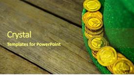  Presentation with st patricks day - Beautiful presentation featuring holiday magic money - st patricks day leprechaun hat backdrop and a  colored foreground