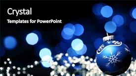  Presentation with abstract light - Theme consisting of holiday party - christmas ball on abstract light background and a black colored foreground