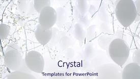  Presentation with art - Amazing slides having holiday party - photo art balloons background backdrop and a sky blue colored foreground