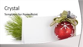  Presentation with christmas card - Presentation theme with invitation holiday party - empty christmas gift card background and a white colored foreground