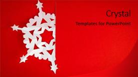  Presentation with vintage christmas - Slide deck consisting of vintage christmas postcard with true background and a crimson colored foreground