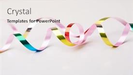  Presentation with holiday - Slides enhanced with holiday-ribbons-on-the-white background and a white colored foreground