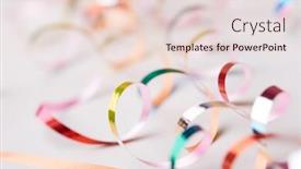  Presentation with holiday - Amazing theme having holiday-ribbons-on-the-white backdrop and a lemonade colored foreground