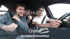  Presentation with friends - Beautiful PPT layouts featuring holiday safety - close up happy friends talking backdrop and a ocean colored foreground