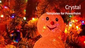  Presentation with christmas tree - Audience pleasing theme consisting of holiday season - beautiful christmas fur-tree backdrop and a  colored foreground