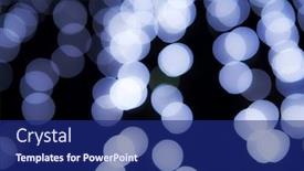  Presentation with illumination - Audience pleasing slides consisting of holiday-season-illumination-off-focus backdrop and a navy blue colored foreground