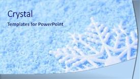 Presentation with holiday - Beautiful slide deck featuring holiday snowflakes - snowflake in snow backdrop and a  colored foreground