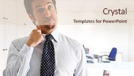  Presentation with holiday stress - Theme with holiday stress - employee sweating in his office background and a lemonade colored foreground