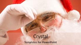  Presentation with santa claus and reindeers - Slides with laboratory - x-ray picture of lungs background and a white colored foreground.