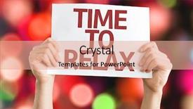  Presentation with time - PPT layouts consisting of holiday stress - time to relax card background and a coral colored foreground