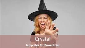  Presentation with conjuring - Presentation design having holiday-theme-party-and-black background and a coral colored foreground