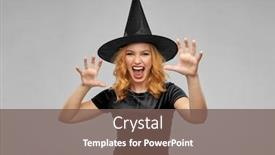  Presentation with conjuring - Cool new PPT layouts with holiday-theme-party-and-black backdrop and a violet colored foreground