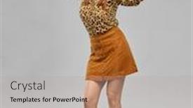  Presentation with happy holiday - Slide deck featuring holiday-theme-party-and-people background and a mint green colored foreground