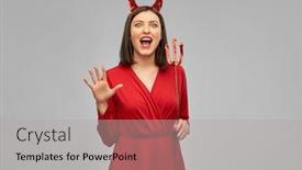  Presentation with scary halloween - Beautiful PPT layouts featuring holiday-theme-party-and-people backdrop and a light gray colored foreground