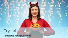  Presentation with party lights - Slide deck enhanced with holiday-theme-party-and-people background and a cool aqua colored foreground