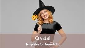  Presentation with black jack - Audience pleasing presentation design consisting of holiday-theme-party-and-photo backdrop and a coral colored foreground