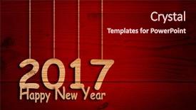  Presentation with wooden christian cross religious concept - Slides with holiday winter festive future hope background and a wine colored foreground