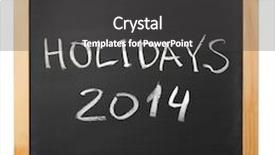  Presentation with classic musis - Cool new PPT theme with holidays 2014 chalk handwritten on classic blackboard backdrop and a dark gray colored foreground