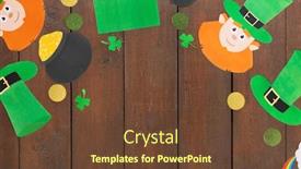  Presentation with celebration - Audience pleasing slide set consisting of holidays-and-celebration-concept-st backdrop and a tawny brown colored foreground