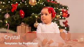  Presentation with baby tree - Amazing slides having holidays-and-childhood-concept-sweet backdrop and a coral colored foreground