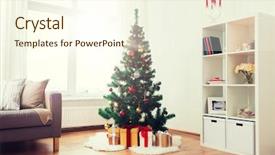  Presentation with christmas holidays - Audience pleasing PPT layouts consisting of holidays and interior concept - artificial backdrop and a cream colored foreground